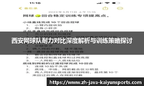 西安网球队耐力对比深度解析与训练策略探讨